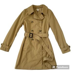 J. Crew Tan Trench Coat
